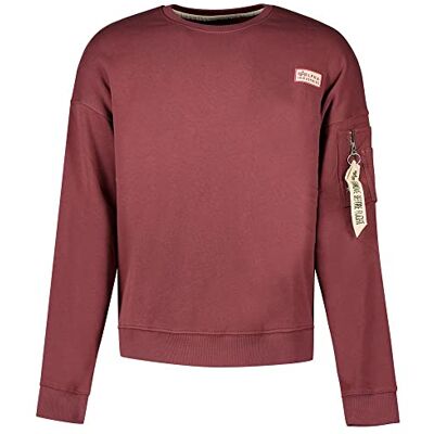 Alpha Sweat à capuche Organics Os pour homme, Rouge grenat, XXL Alpha Sweat à capuche Organics Os pour homme, Rouge grenat, XXL