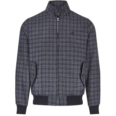 Merc of London Veste Harrington à Carreaux Berwicks, Gris Foncé, XL, Dark Grey, XL Merc of London Veste Harrington à Carreaux Berwicks, Gris Foncé, XL, Dark Grey, XL