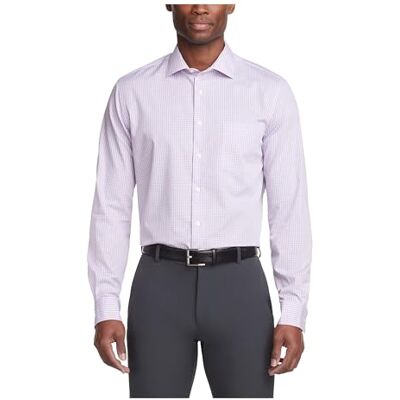 Van Heusen Dress Shirt Regular Fit Flex Collar Check Chemise Homme Van Heusen Dress Shirt Regular Fit Flex Collar Check Chemise Homme