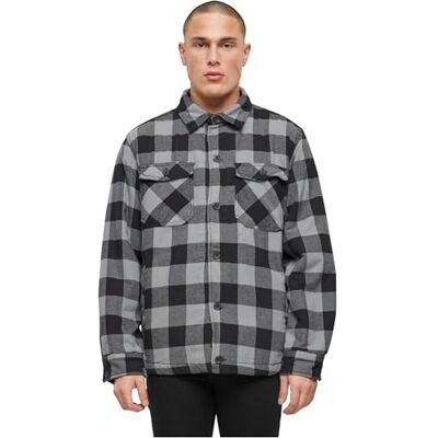 Brandit Veste Lumber pour homme, Noir + charbon, 5XL Brandit Veste Lumber pour homme, Noir + charbon, 5XL