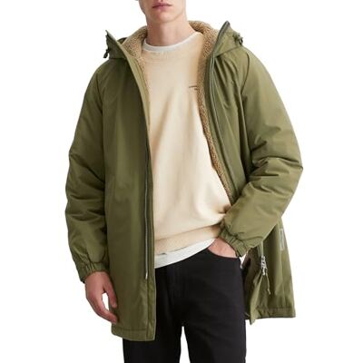 Marc O'Polo Denim Parka à capuche imperméable pour homme, vert (Capulet Olive), XXL Marc O'Polo Denim Parka à capuche imperméable pour homme, vert (Capulet Olive), XXL