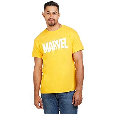 Marvel Press Text Logo T-shirt Homme (lot de 32) Marvel Press Text Logo T-shirt Homme (lot de 32)
