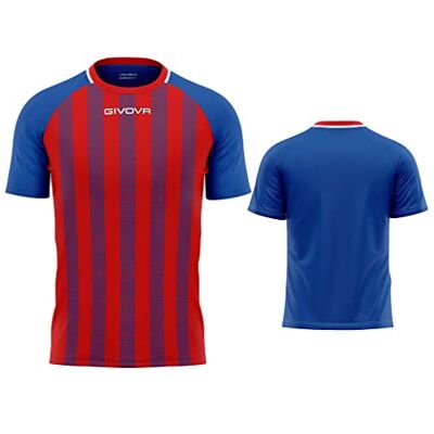 Givova T-shirt étiré, Bleu clair/rouge., L Givova T-shirt étiré, Bleu clair/rouge., L