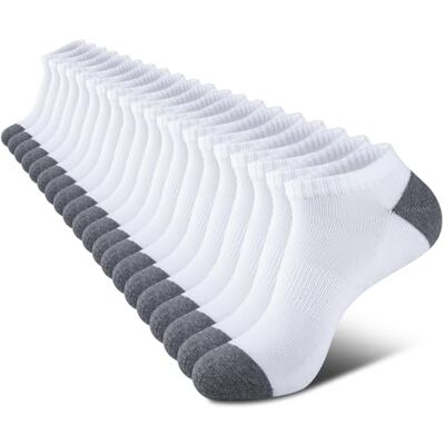 COOVAN Lot de 10 paires de chaussettes pour homme avec amortissement, coupe basse, confortables et respirantes pour un usage quotidien COOVAN Lot de 10 paires de chaussettes pour homme avec amortissement, coupe basse, confortables et respirantes pour un usage quotidien