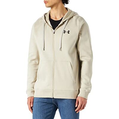Under Armour Rival Fitted Jacket With Full-length Zip Veste à capuche respirante pour homme, fermeture éclair confortable, coupe ajustée Homme Under Armour Rival Fitted Jacket With Full-length Zip Veste à capuche respirante pour homme, fermeture éclair confortable, coupe ajustée Homme
