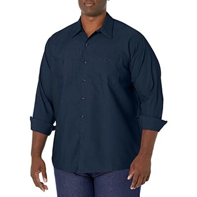 Red Kap Men's Industrial Work Shirt, Regular Fit, Long Sleeve Chemise de travail à boutons Homme (lot de 1) Red Kap Men's Industrial Work Shirt, Regular Fit, Long Sleeve Chemise de travail à boutons Homme (lot de 1)