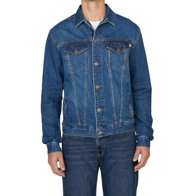 Pepe Jeans Veste standard pour hommes, bleu (Denim-4A0), L, Bleu (Denim-4A0), L Pepe Jeans Veste standard pour hommes, bleu (Denim-4A0), L, Bleu (Denim-4A0), L
