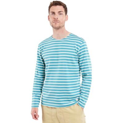 Armor-lux Armor Lux Marinière Manches Longues Héritage Sweater Homme, Pagoda/Nature, M Armor-lux Armor Lux Marinière Manches Longues Héritage Sweater Homme, Pagoda/Nature, M