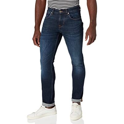 7 For All Mankind Jeans Homme, Bleu Foncé, 28W 7 For All Mankind Jeans Homme, Bleu Foncé, 28W