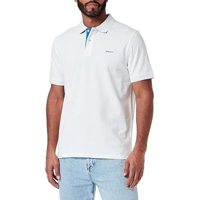 GANT Reg Contrast Pique Ss Rugger Polo avec logo contrasté Homme GANT Reg Contrast Pique Ss Rugger Polo avec logo contrasté Homme