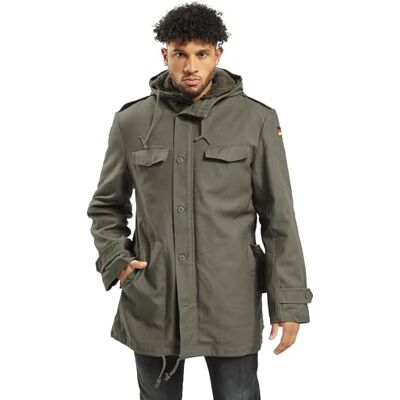 Brandit BW Parka Flag, taille 46 à 64, Olive, 6XL Brandit BW Parka Flag, taille 46 à 64, Olive, 6XL