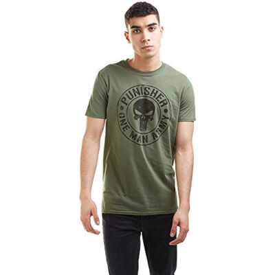 Marvel One Man Army T-Shirt Homme, Military Green, M Marvel One Man Army T-Shirt Homme, Military Green, M