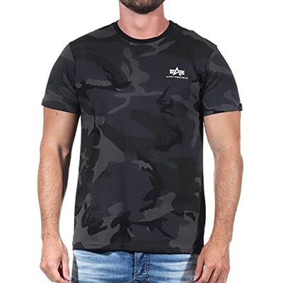 Alpha T-shirt à manches courtes pour homme Motif camouflage, Noir/camouflage, 3XL Alpha T-shirt à manches courtes pour homme Motif camouflage, Noir/camouflage, 3XL