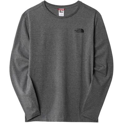 THE NORTH FACE M L/S Easy Tee Tnfmediumgryhtr T-shirt Homme THE NORTH FACE M L/S Easy Tee Tnfmediumgryhtr T-shirt Homme