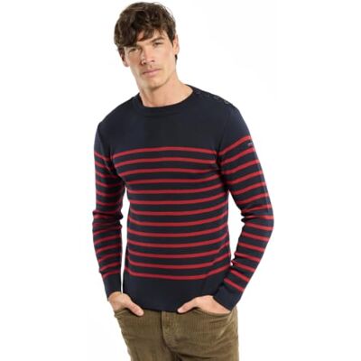 Armor-lux Armor Lux, Pull Marin "Goulenez" Homme, Multicolore (Navire/Piment I78), M Armor-lux Armor Lux, Pull Marin "Goulenez" Homme, Multicolore (Navire/Piment I78), M