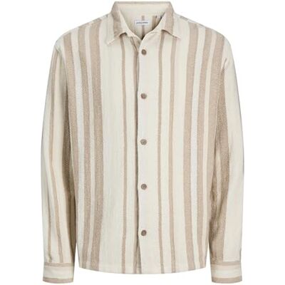 JACK & JONES Jjecharge Survêtement Ls Ln Styd Aw24, Blanc., XXL JACK & JONES Jjecharge Survêtement Ls Ln Styd Aw24, Blanc., XXL