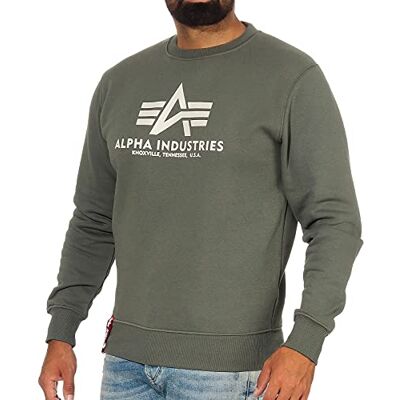 Alpha Basic Pull pour homme, Vert (Vintage Green 432), XL Alpha Basic Pull pour homme, Vert (Vintage Green 432), XL