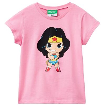 Benetton Wonder Woman & DC Comics T-shirt Enfants - T-shirt Benetton Wonder Woman & DC Comics T-shirt Enfants - T-shirt