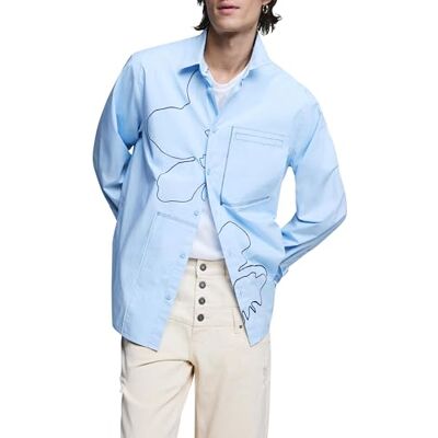 Desigual CAM_Masterpiece Embro, 5004 Bleu ciel, L Desigual CAM_Masterpiece Embro, 5004 Bleu ciel, L
