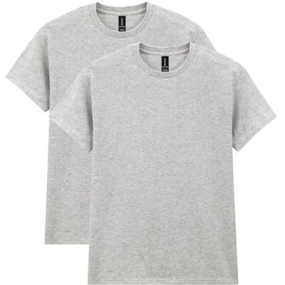 Gildan Lot de 2 t-shirts en coton épais pour adulte Chemise Homme (lot de 2) Gildan Lot de 2 t-shirts en coton épais pour adulte Chemise Homme (lot de 2)