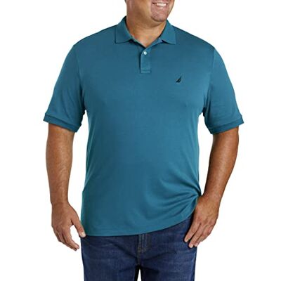 Nautica mens Classic Fit Short Sleeve Solid Soft Cotton Polo Shirt, Cargo Blue, 4X-Large Tall US Nautica mens Classic Fit Short Sleeve Solid Soft Cotton Polo Shirt, Cargo Blue, 4X-Large Tall US