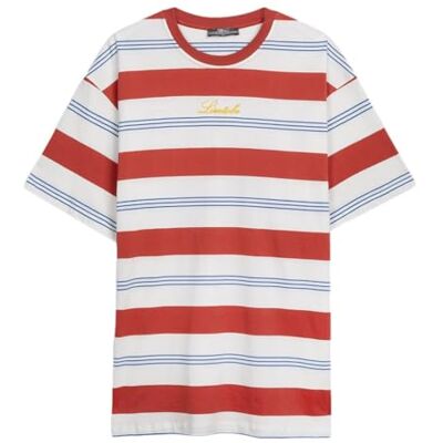 LTB Jeans T-shirt pour homme fabriqué en coton rouge coupe droite Taille M, rouge, M LTB Jeans T-shirt pour homme fabriqué en coton rouge coupe droite Taille M, rouge, M