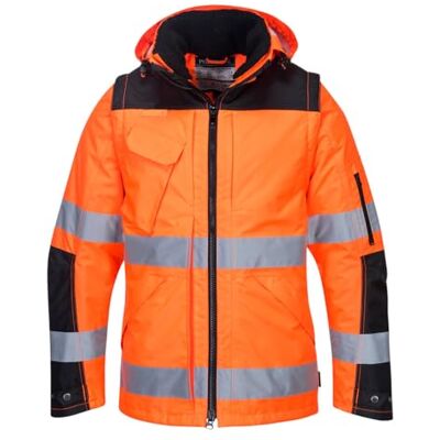 Portwest Pro Hi-Vis C469OBRM Veste 3 en 1 Taille M Couleur : orange/noir Portwest Pro Hi-Vis C469OBRM Veste 3 en 1 Taille M Couleur : orange/noir