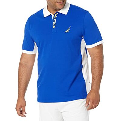 Nautica Polo À Manches Courtes Color Block Performance Pique Polo Homme (lot de 1) Nautica Polo À Manches Courtes Color Block Performance Pique Polo Homme (lot de 1)