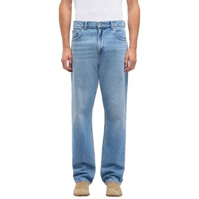7 For All Mankind Coupe droite moderne, Bleu moyen., 28W 7 For All Mankind Coupe droite moderne, Bleu moyen., 28W