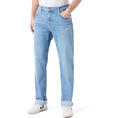 7 For All Mankind Jean stretch standard Tek Unbroken pour homme, bleu clair, 34 7 For All Mankind Jean stretch standard Tek Unbroken pour homme, bleu clair, 34