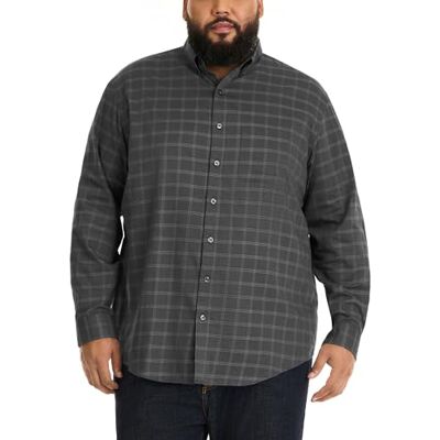 Van Heusen Men's Big & Tall Tall Wrinkle Free Long Sleeve Button Down Shirt, Iron Gate, 3X-Large Big Van Heusen Men's Big & Tall Tall Wrinkle Free Long Sleeve Button Down Shirt, Iron Gate, 3X-Large Big