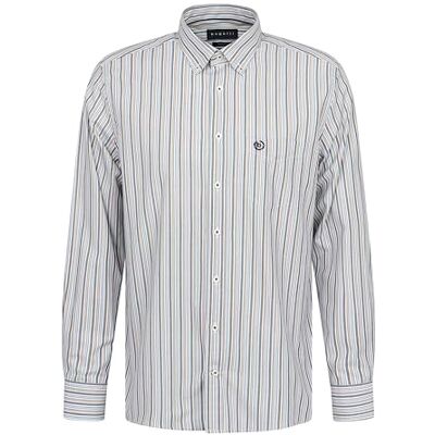 bugatti Chemise boutonnée à manches longues pour homme Coupe moderne, 60-taupe, S bugatti Chemise boutonnée à manches longues pour homme Coupe moderne, 60-taupe, S