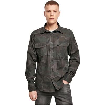 Brandit Slim Chemise Homme, Woodland, 3XL Brandit Slim Chemise Homme, Woodland, 3XL