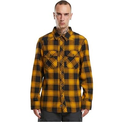 Brandit Chemise à carreaux manches longues, Couleur : noir/jaune, Taille : XL, Blacl/jaune, XL Brandit Chemise à carreaux manches longues, Couleur : noir/jaune, Taille : XL, Blacl/jaune, XL
