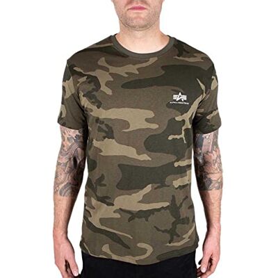 Alpha T-shirt à manches courtes pour homme Motif camouflage, Camouflage olive., S Alpha T-shirt à manches courtes pour homme Motif camouflage, Camouflage olive., S