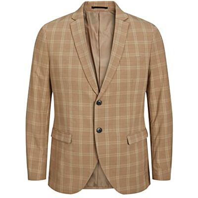 JACK & JONES Jprfranco Check Blazer Homme, Petrified Oak/Checks : super slim fit, 54 JACK & JONES Jprfranco Check Blazer Homme, Petrified Oak/Checks : super slim fit, 54