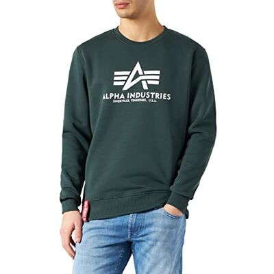Alpha Mens 178302610-Navy-green-S Sweat-shirt Multicolore Standard Alpha Mens 178302610-Navy-green-S Sweat-shirt Multicolore Standard