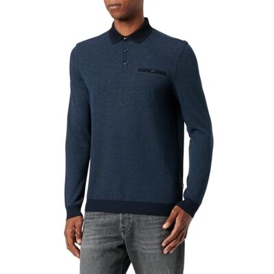 bugatti Polo à manches 1:1 pour homme, Marine-370, XL bugatti Polo à manches 1:1 pour homme, Marine-370, XL