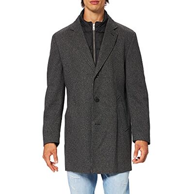 bugatti Mantel Manteau de Laine, Noir, 29 Homme bugatti Mantel Manteau de Laine, Noir, 29 Homme