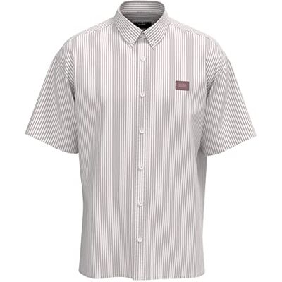 JACK & JONES Chemise Oxford Jcoclassic Ss Relaxed Sn pour homme, Twilight Mauve/Détail: Rayures, XL JACK & JONES Chemise Oxford Jcoclassic Ss Relaxed Sn pour homme, Twilight Mauve/Détail: Rayures, XL