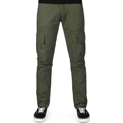 Alpha Pantalon Agent pour homme, Vert olive foncé, 34 Alpha Pantalon Agent pour homme, Vert olive foncé, 34