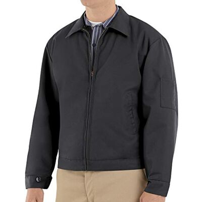 Red Kap Men's Slash Pocket Quilt-Lined Jacket, Black, X-Large Red Kap Men's Slash Pocket Quilt-Lined Jacket, Black, X-Large