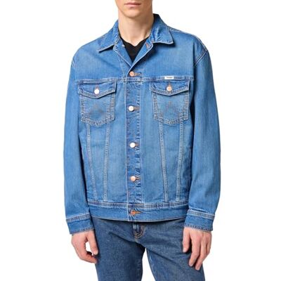 Wrangler Anti-fit Veste en Denim Homme, Blue Eyes Blue, M Wrangler Anti-fit Veste en Denim Homme, Blue Eyes Blue, M
