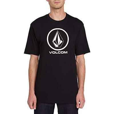Volcom Men's Crisp Stone Short Sleeve T Shirt White, Noir, M Volcom Men's Crisp Stone Short Sleeve T Shirt White, Noir, M
