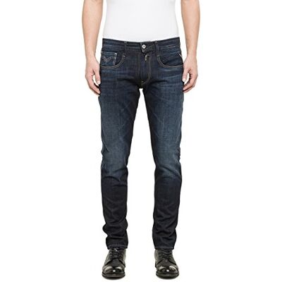 Replay Anbass Jean slim fit pour homme, Bleu (bleu denim 7)., 30W / 32L Replay Anbass Jean slim fit pour homme, Bleu (bleu denim 7)., 30W / 32L