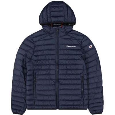 Champion Legacy Outdoor Small Logo Hooded Veste rembourrée Homme, Noir, L Champion Legacy Outdoor Small Logo Hooded Veste rembourrée Homme, Noir, L