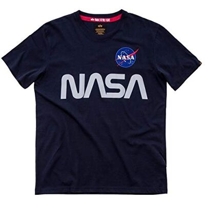 Alpha T-shirt réfléchissant NASA pour homme, bleu, XS Alpha T-shirt réfléchissant NASA pour homme, bleu, XS