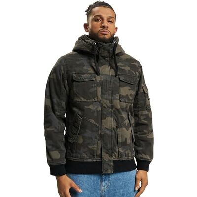 Brandit Bronx Jacket, Motif camouflage Foncé, M Brandit Bronx Jacket, Motif camouflage Foncé, M
