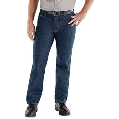 Red Kap Jean classique de travail pour homme, Indigo pré-lavé, 29W / 32L Red Kap Jean classique de travail pour homme, Indigo pré-lavé, 29W / 32L