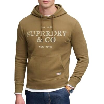Superdry 1954 Company Relaxed Hoodie Hommes Superdry 1954 Company Relaxed Hoodie Hommes